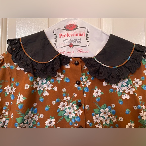 Batsheva Clarice Dress in Brown Lily 16 - Picture 5 of 16